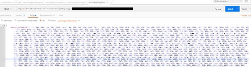 Postman MergeTrigger